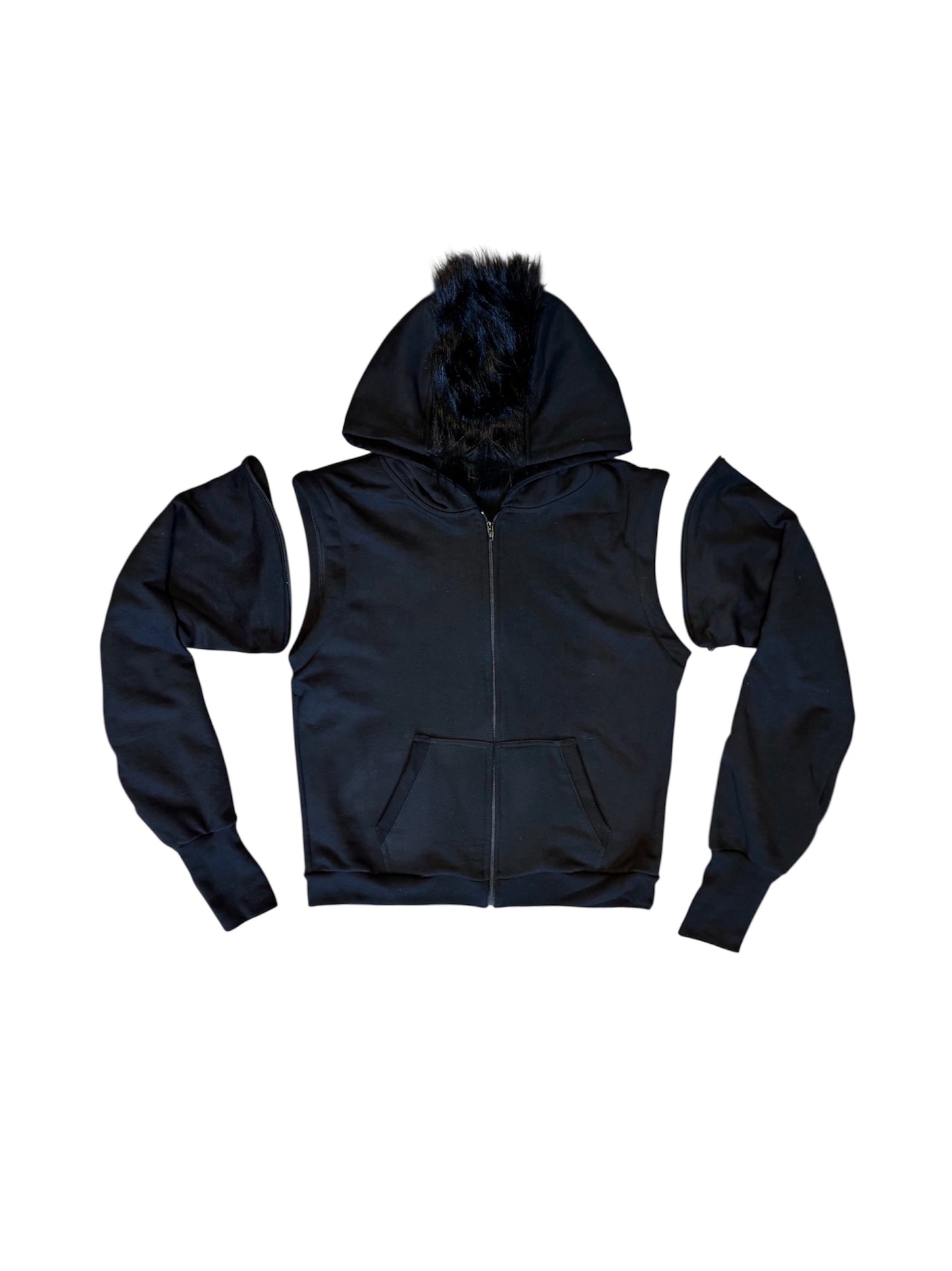 MOHAWK HOODIE BLACK