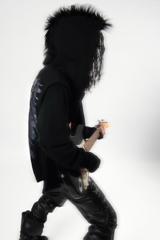 MOHAWK HOODIE BLACK