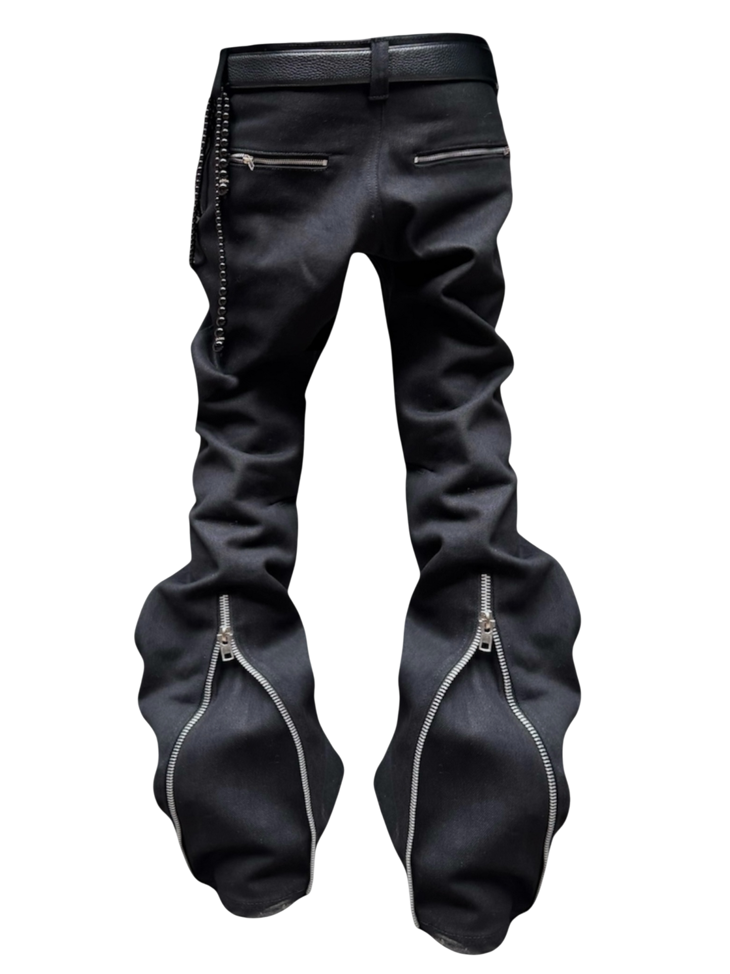 MALAGENTE ANKLE ZIPPER JEANS